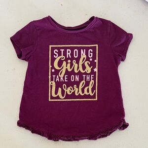 Garanimals Purple T-Shirt - 'Strong Girls Take on the World'